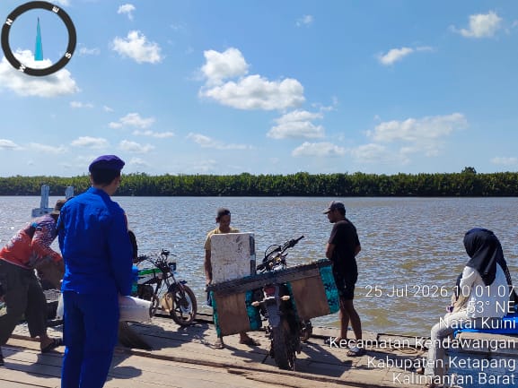 KP.VI-10-15 WILAYAH NATAI KUINI MELAKSANAKAN PAMWAS DI DERMAGA PENYEBRANGAN NATAI KUINI
