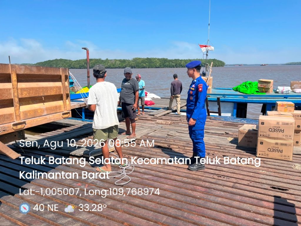 KP.VI-10-09 SAMPAIKAN PESAN KAMTIBMAS KEPADA PENUMPANG MOTOR TAMBANG DERMAGA TELUK BATANG