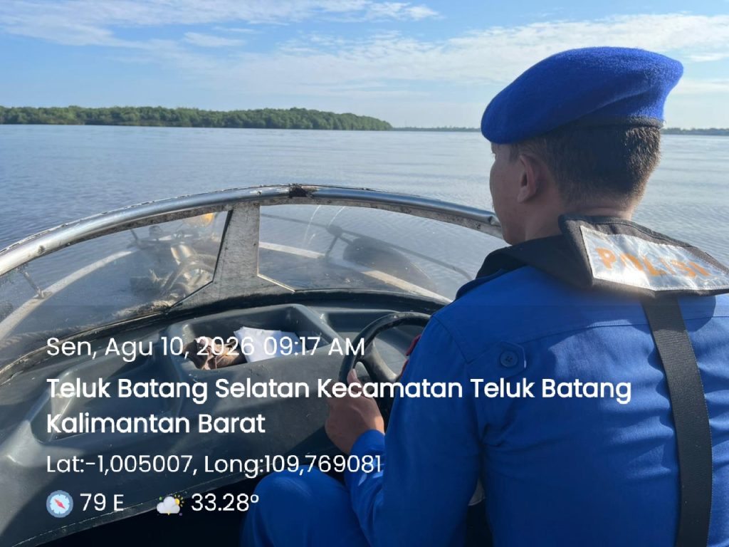 RUTIN LAKSANAKAN PATROLI, KP.VI-10-09 MOBILING DI PERAIRAN TELUK BATANG