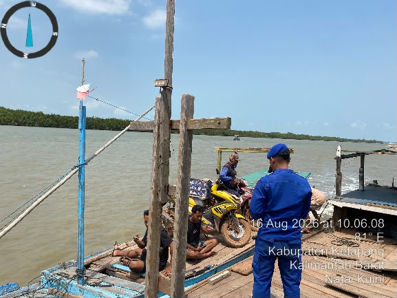 KP.VI-10-15 WILAYAH NATAI KUINI MELAKSANAKAN PAMWAS DI DERMAGA PENYEBRANGAN NATAI KUINI