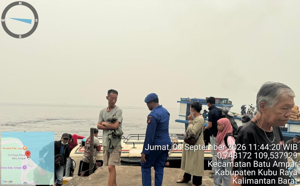 PERSONIL KP VI.10-08 BATU AMPAR LAKSANAKAN PAMWAS KAPAL PENUMPANG DI PELABUHAN BATU AMPAR