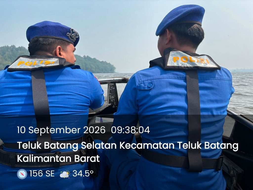 RUTIN LAKSANAKAN PATROLI, KP.VI-10-09 MOBILING DI PERAIRAN TELUK BATANG
