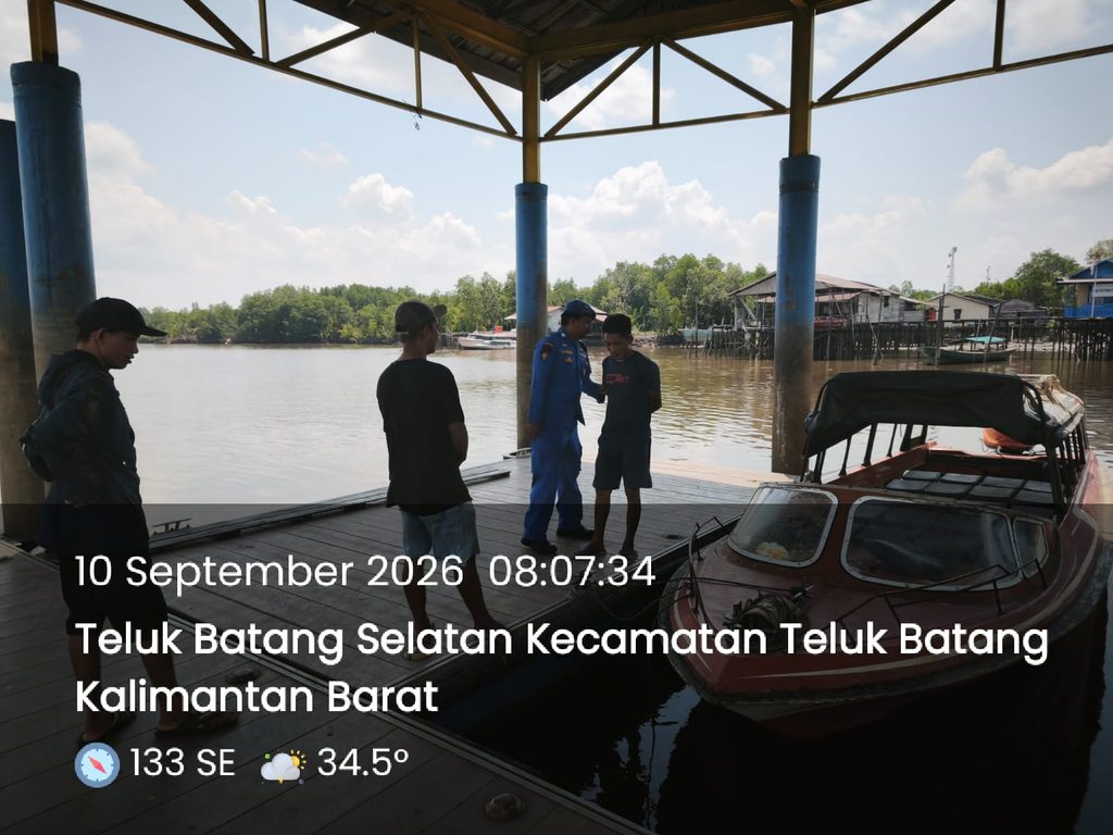 KP.VI-10-09 WILAYAH TELUK BATANG MELAKSANAKAN PAMWAS DI DERMAGA SPEED BOAT
