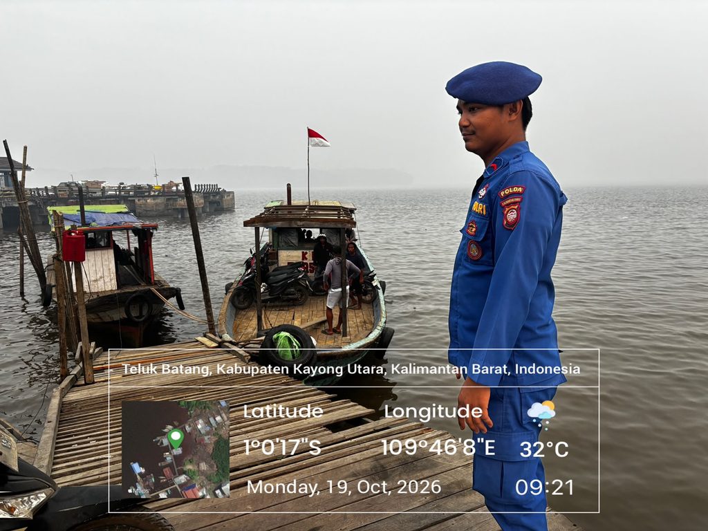 RUTIN LAKSANAKAN PATROLI, KP.VI-10-09 MOBILING DI PERAIRAN TELUK BATANG