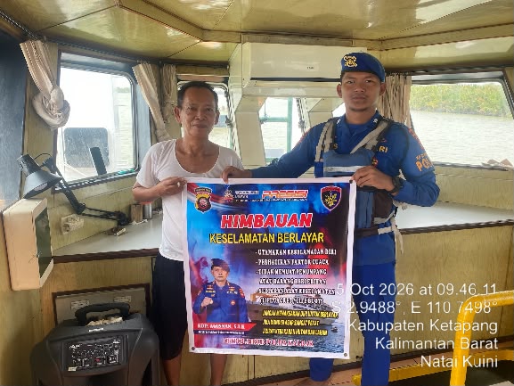 KP VI-10-15 MEMBERIKAN HIMBAUAN KESELAMATAN BERLAYAR