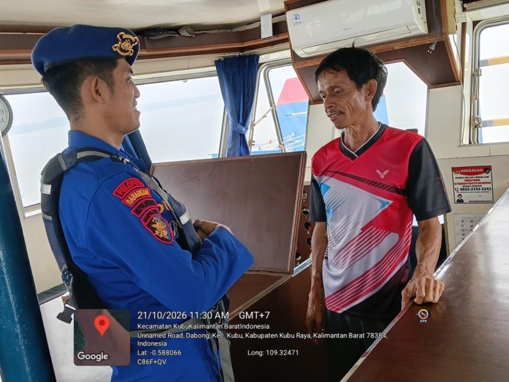 CEGAH KECELAKAAN SAAT BEKERJA ANGGOTA KP. VI-2002 MUARA KUBU SAMPAIKAN HIMBAUAN KEPADA ABK KAPAL
