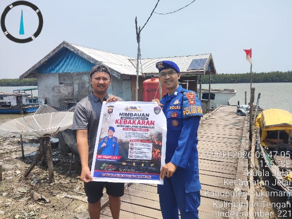 ANGGOTA KP. VI-1015 NATAI KUINI LAKSANAKAN GIAT HIMBAUAN UPAYA PENCEGAHAN KARHUTLA DI MUSIM KEMARAU