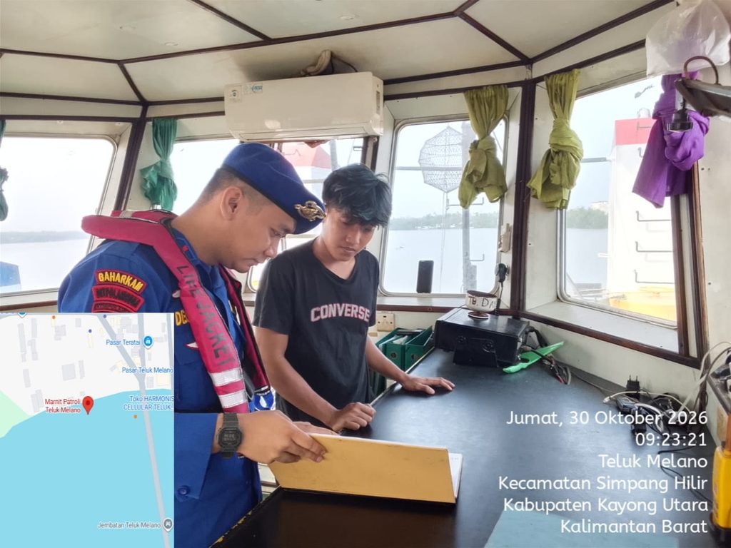 BERIKAN BINMAS KEPADA ABK KAPAL DI PERAIRAN TELUK MELANO